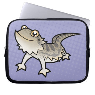 Karikatur Bartagame / Rankin-Drache Laptopschutzhülle