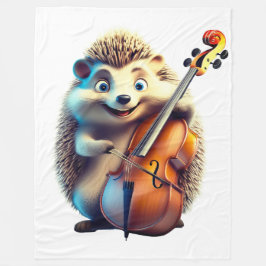 Karikatur, Cartoon, Illustration Eine Musik Fleecedecke