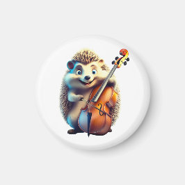 Karikatur, Cartoon, Illustration Eine Musik Magnet