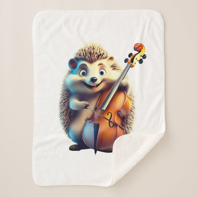 Karikatur, Cartoon, Illustration Eine Musik Sherpadecke (Vorderseite)