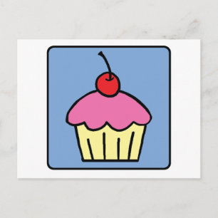 Karikatur Clip Art Cupcake Frosting Kirsche Desser Postkarte
