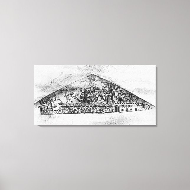 Karikatur der englischen Juden aus einer Haggada Leinwanddruck (Vorderseite)