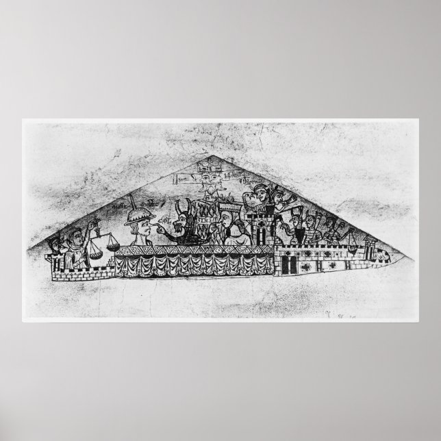 Karikatur der englischen Juden aus einer Haggada Poster (Vorne)