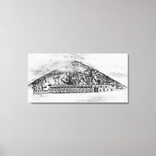 Karikatur der englischen Juden, von einem Haggadah Leinwanddruck