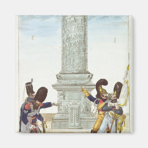 Karikatur der Soldaten beim Colonne Vendome Magnet