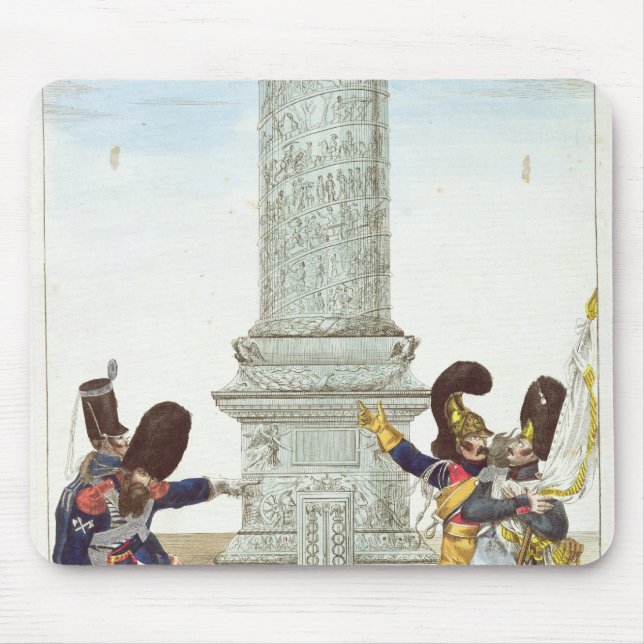 Karikatur der Soldaten beim Colonne Vendome Mousepad (Vorne)