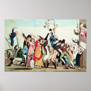 Karikatur des Kometen von 1811, c.1811 Poster