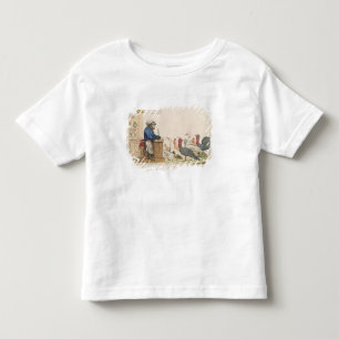 Karikatur des Zusammenbaus der angesehener Kleinkind T-shirt