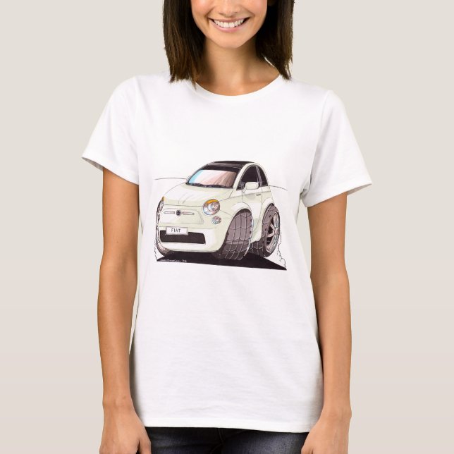 Karikatur Fiat 500 tuningsArt und Weise! T-Shirt (Vorderseite)