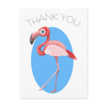Karikatur Flamingo Danke