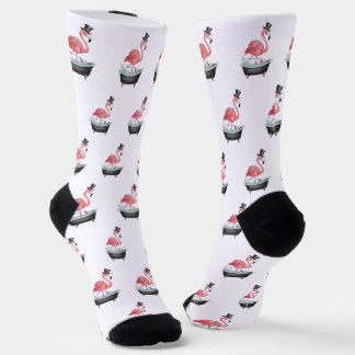 Karikatur-Flamingo-Muster Socken