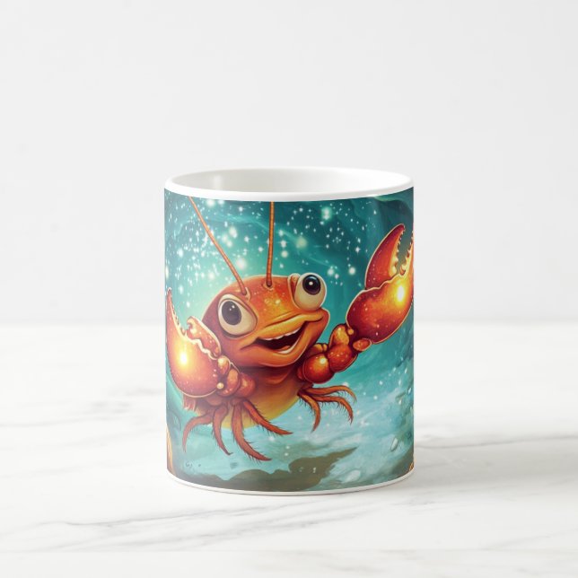 Karikatur-Flusskrebs. Kaffeetasse (Mittel)