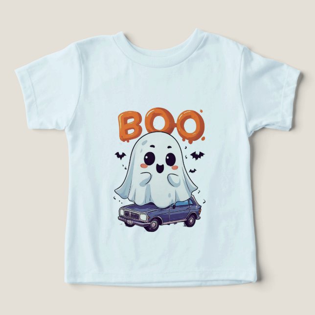 Karikatur-Geist Halloween Kinder Design 👻 (Design Vorderseite)