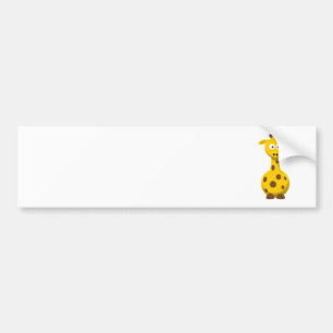 Karikatur-Giraffe Autoaufkleber