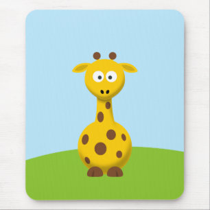Karikatur-Giraffe Mousepad