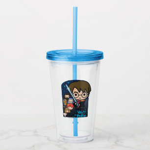 Karikatur Harry Potter Kammer des Schreckens Grafi Acryltrinkbecher