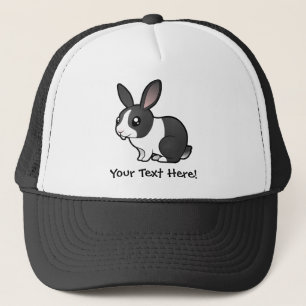 Karikatur-Hase (hochgestelltes Ohr glattes Haar) Truckerkappe