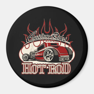 Karikatur Hot Rod Magnet