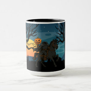 Karikatur Kopfloser Reiter Halloween/Herbst Tasse