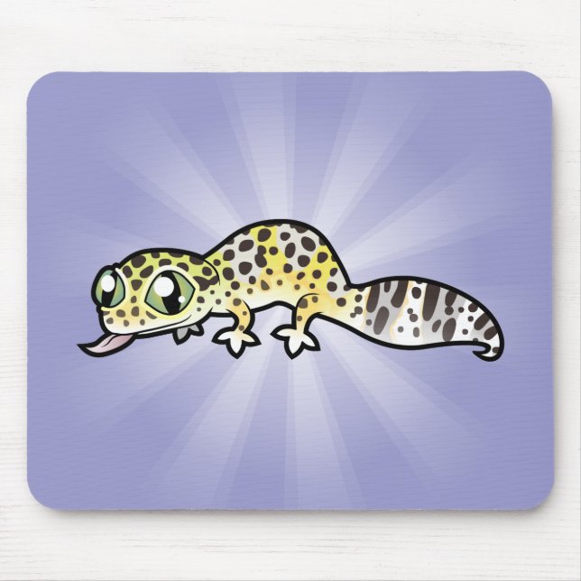 Karikatur Leopardgecko Mousepad (Vorne)