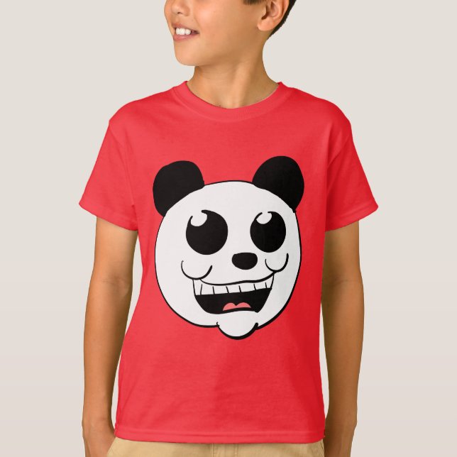 Karikatur-Panda-Kopf T-Shirt (Vorderseite)