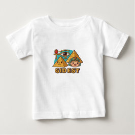 Karikatur-Pharao & Horusauge T-Shirt-Design Baby T-shirt