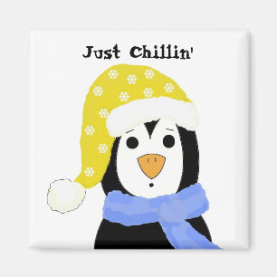 Karikatur Pinguin Magnet