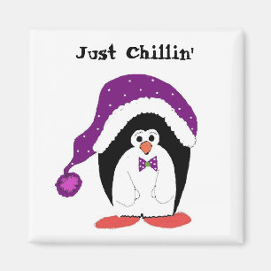 Karikatur Pinguin Magnet