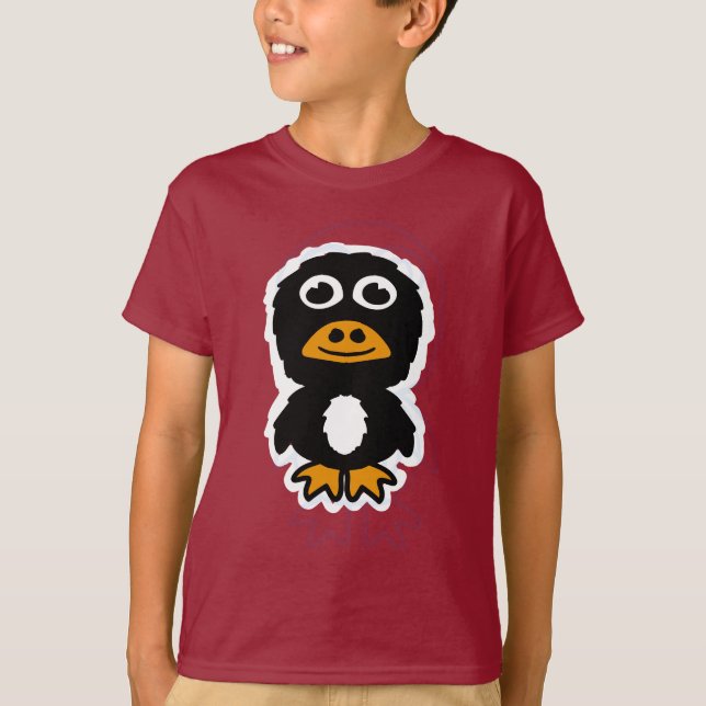 Karikatur-Pinguin T-Shirt (Vorderseite)