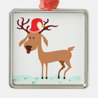 Karikatur-Rentier Ornament Aus Metall