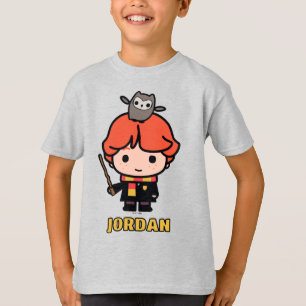 Karikatur Ron Weasley und Pigwidgeon T-Shirt