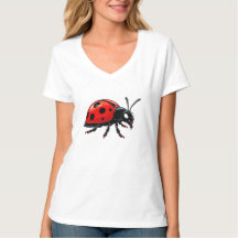 Karikatur Rote Marienkäfer Süße Insektenfigur