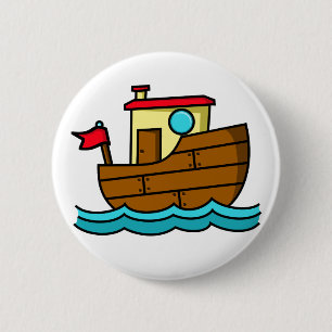 Karikatur-Schlepper Button