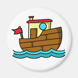 Karikatur-Schlepper Magnet