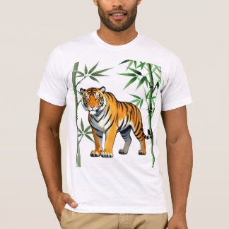 Karikatur-Tiger-Geschenk Tiger-Liebhaber Orange Sc T-Shirt