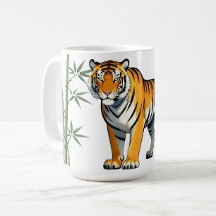 Karikatur-Tiger-Geschenk Tigerliebhaber Orange Sch Kaffeetasse