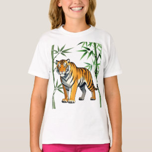 Karikatur-Tiger-Geschenk Tigerliebhaber Orange Sch T-Shirt