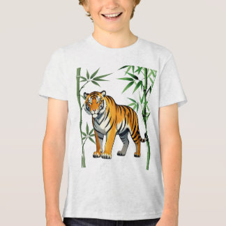 Karikatur-Tiger-Geschenk Tigerliebhaber Orange Sch Tri-Blend Shirt