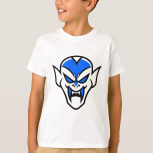 Karikatur-Vampir-Gesicht Halloween-Grafik-T-Shirt T-Shirt