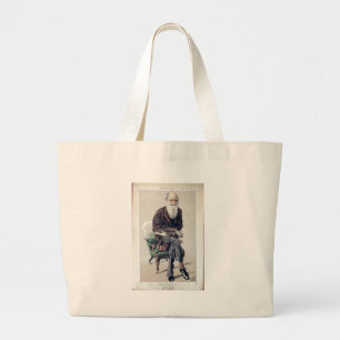 Karikatur von Charles Darwin von Vanity Fair Jumbo Stoffbeutel