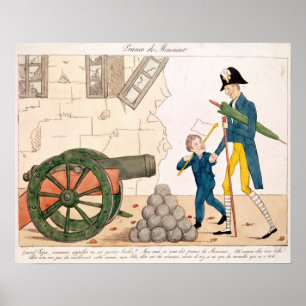 Karikatur von Charles X und Henri Duc de Poster