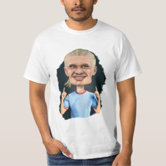 Karikatur von Erling Haaland T-Shirt