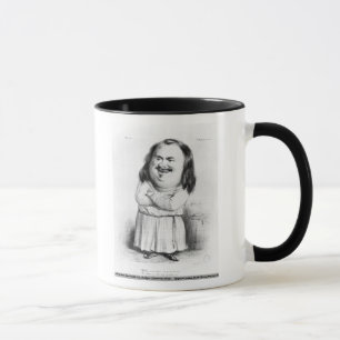 Karikatur von Honore de Balzac Tasse