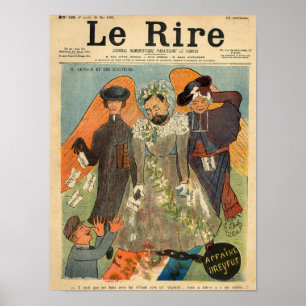 Karikatur von Joseph Reinach Poster