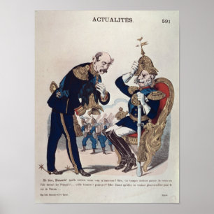 Karikatur von Kaiser Wilhelm von Preußen Poster