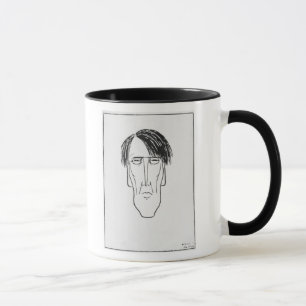 Karikatur von W.B. Yeats, 1898 Tasse