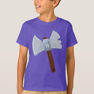 Karikatur Wikinger-Axt T-Shirt