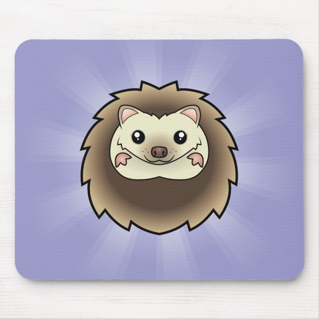 Karikatur Zwergigel Mousepad (Vorne)