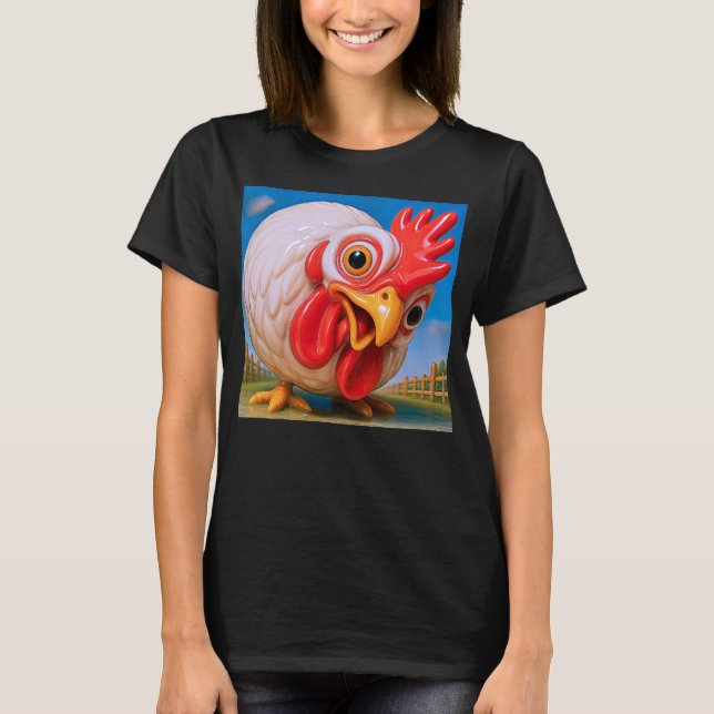 Karikaturalhuhn T-Shirt (Vorderseite)