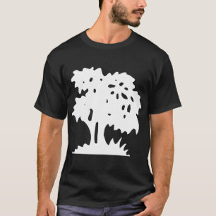 Karikaturbaum - Weiß T-Shirt